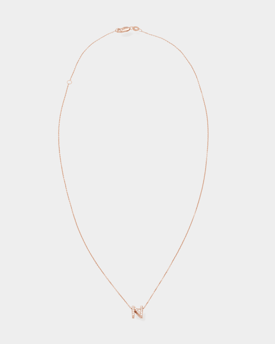 Diamond Love Letter Necklace